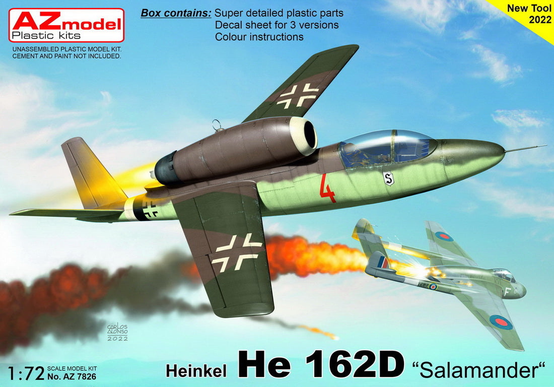 AZ Model AZ7826 1:72 Heinkel He-162D New Tool