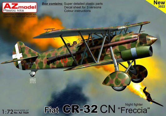 AZ Model AZ7829 1:72 Fiat CR.32CN 'Freccia' Night Fighter