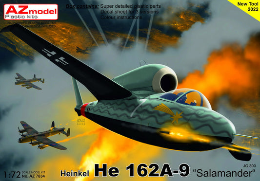 AZ Model AZ7834 1:72 Heinkel He-162A-9 Salamander 'JG 300'