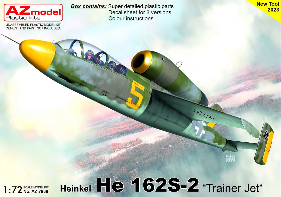 AZ Model AZ7838 1:72 Heinkel He-162S-2 'Trainer Jet'