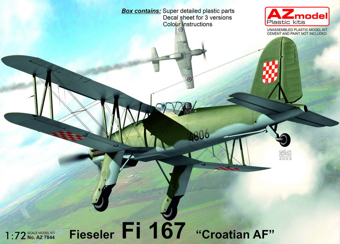 AZ Model AZ 7844 1:72 Fieseler Fi167 'Croatian AF'