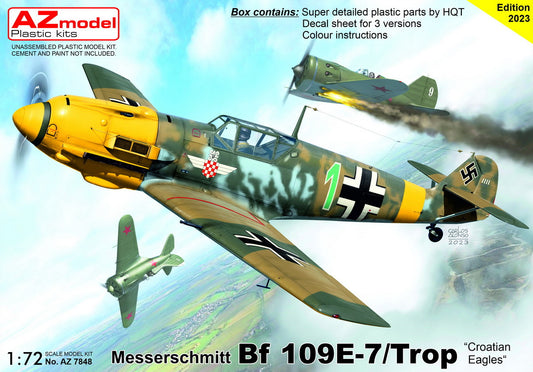 AZ Model AZ 7848 1:72 Messerschmitt Bf109 E-7/Trop 'Croatian Eagles'