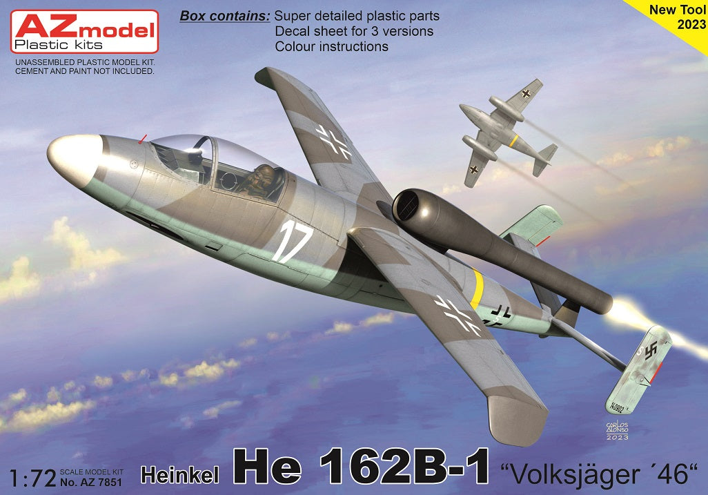 AZ Model AZ 7851 1:72 Heinkel He 162B-1 'VolksjÃ¤ger 46'