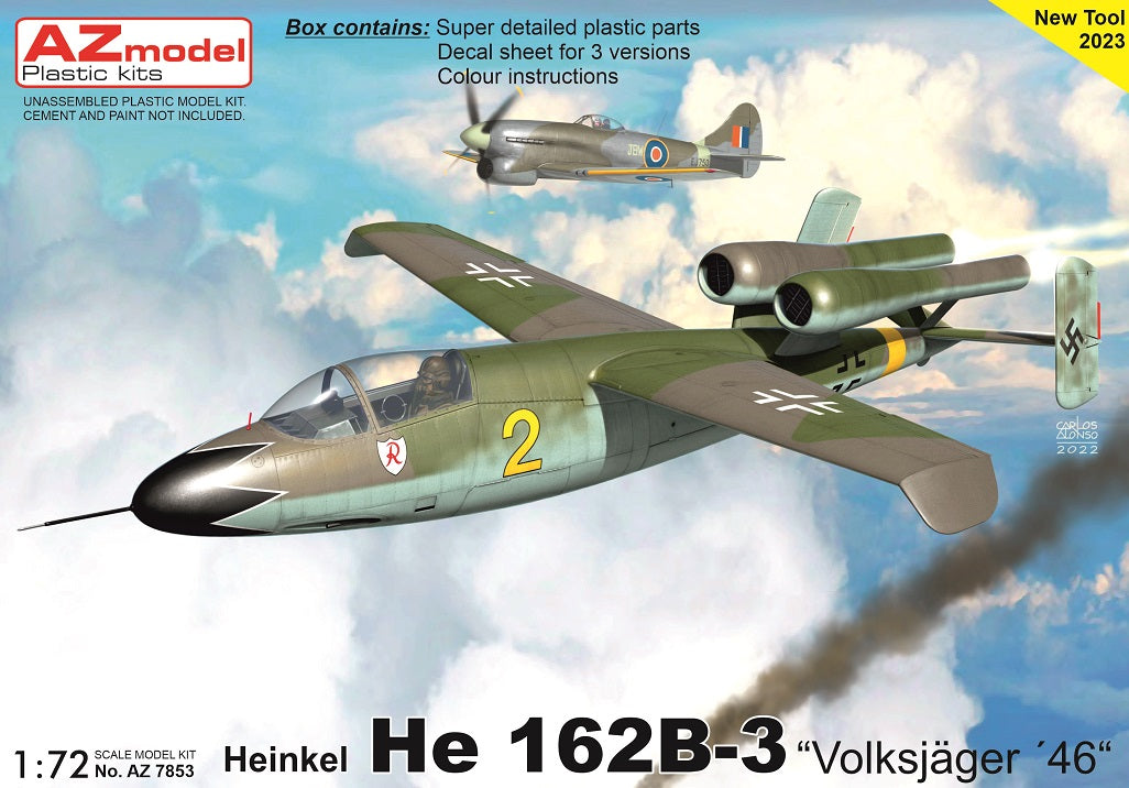 AZ Model AZ 7853 1:72 Heinkel He 162B-3 'VolksjÃ¤ger 46'