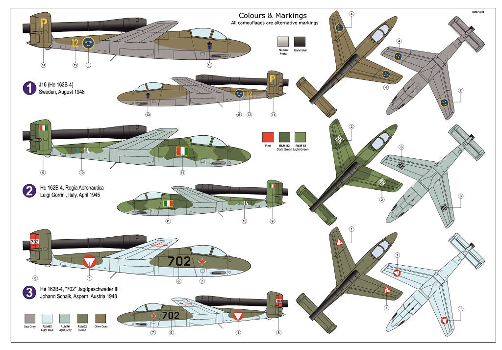 AZ Model AZ 7854 1:72 Heinkel He 162B-4 'VolksjÃ¤ger 46'