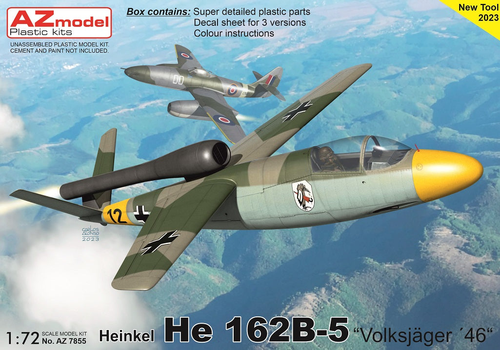 AZ Model AZ 7855 1:72 Heinkel He 162B-5 'VolksjÃ¤ger 46'