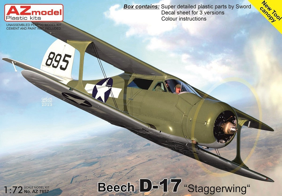 AZ Model AZ 7857 1:72 Beech D17 'Staggerwing'