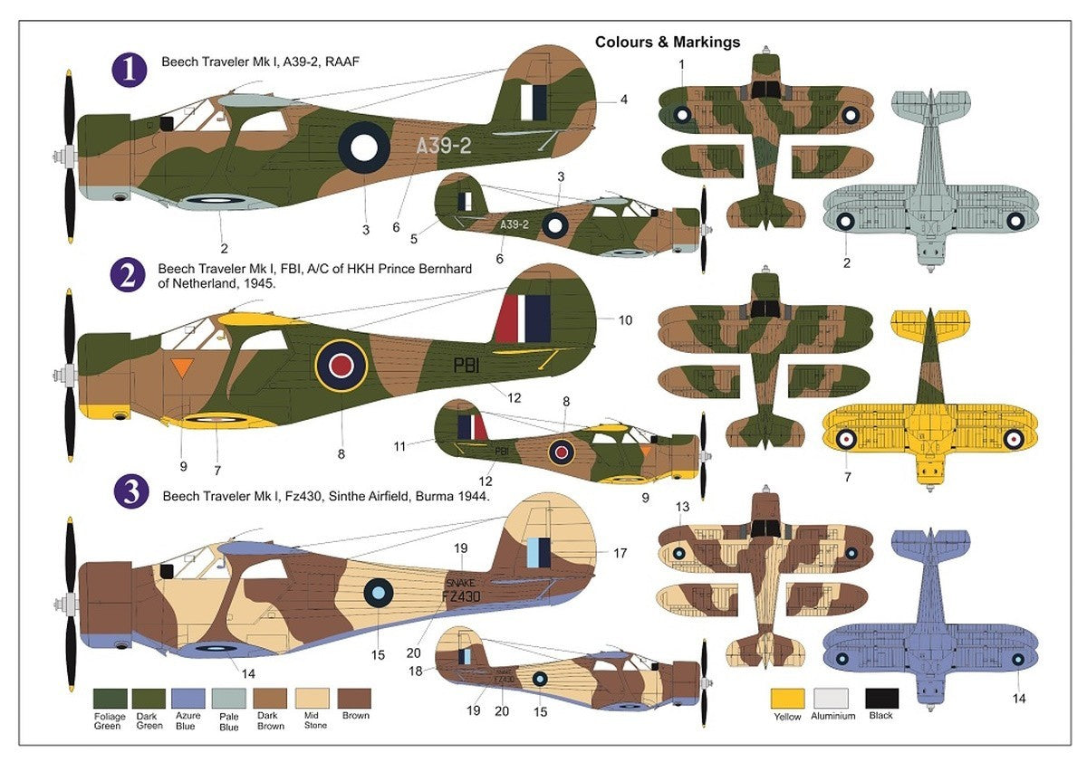 AZ Model AZ 7858 1:72 Beech Traveller Mk.I