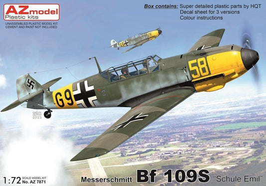 AZ Model AZ 7871 1:72 Messerschmitt Bf-109S 'Schule Emil'