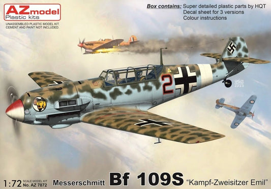 AZ Model AZ 7872 1:72 Messerschmitt Bf-109S 'Kampf-Zweisitzer Emil'