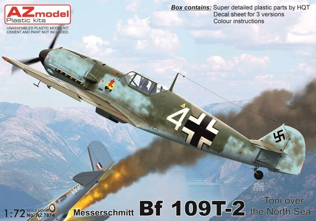 AZ Model AZ 7874 1:72 Messerschmitt Bf-109T-2 'Toni over the North Sea'