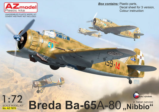 AZ Model AZ 7875 1:72 Breda Ba.65A-80 ’Nibbio’ (Italian Service)