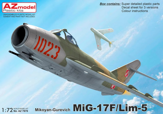 AZ Model AZ 7878 1:72 MiG-17F/Lim-5 ’Fighter’ (Polish, Egyptian, North Vietnam, Cambodia AF)