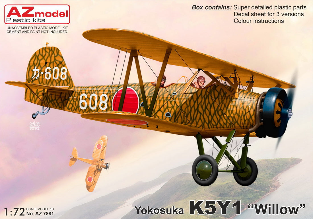 AZ Model AZ 7881 1:72 Yokosuka K5Y1 'Willow' re-release, ex-Valom, new decals