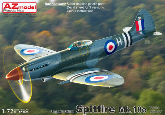 AZ Model AZ 7883 1:72 Supermarine Spitfire Mk.18e 'Asian Territory' re-release, new decals