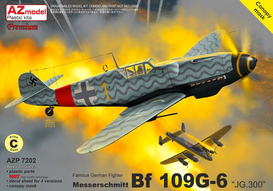 AZ Model AZP7202 1:72 Messerschmitt Bf-109 G-6 JG.300 (Premium Edition)