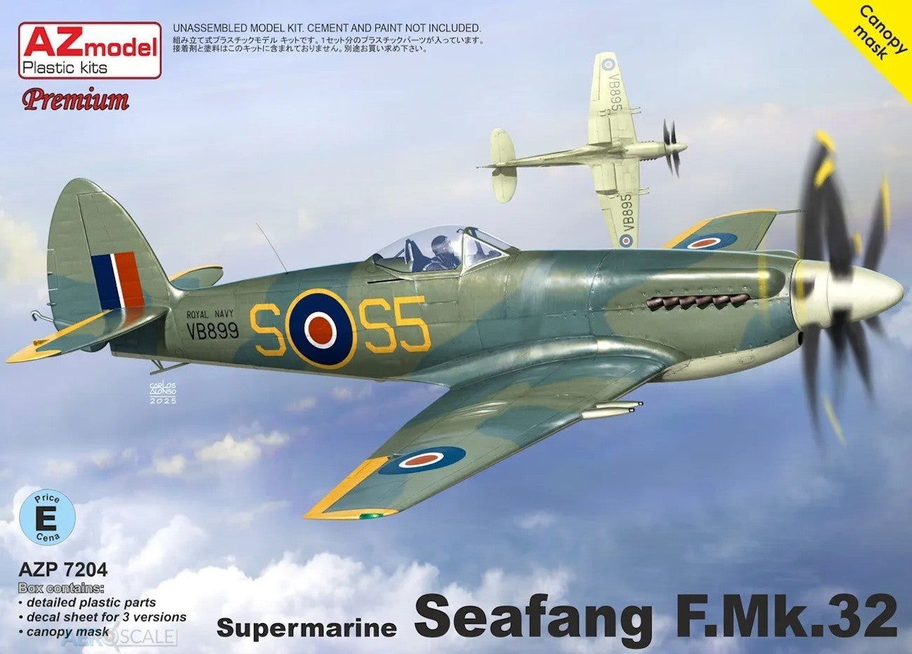 AZ Model AZP7204 1:72 Supermarine Seafang F.Mk.32 (Premium Edition)