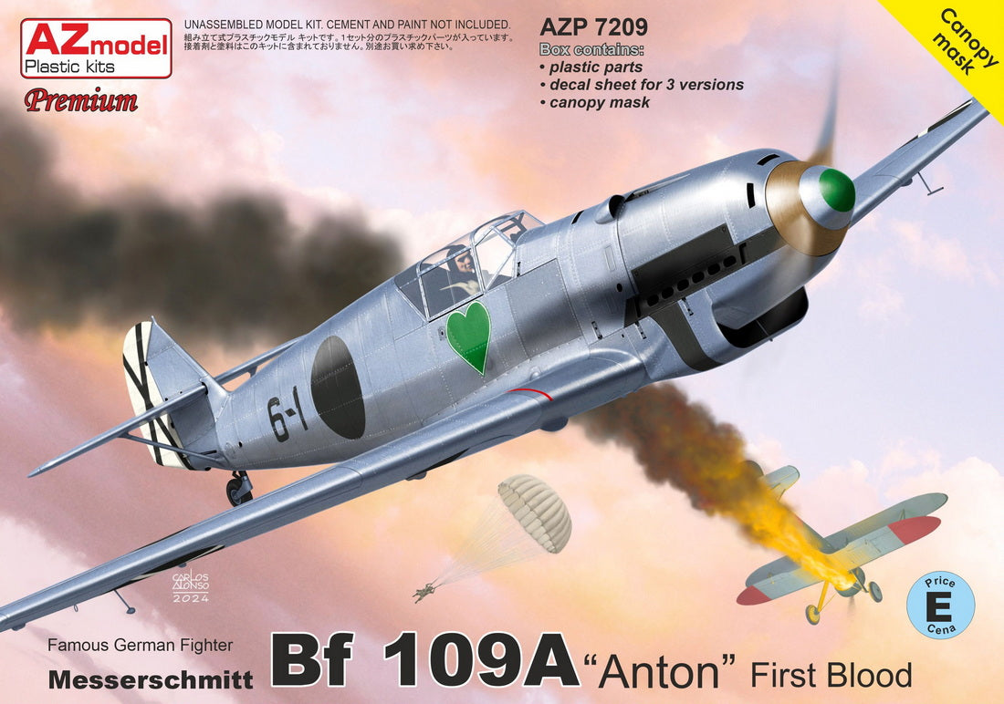 AZ Model AZP7209 1:72 Messerschmitt Bf-109A 'Anton's First Blood' Premium Edition
