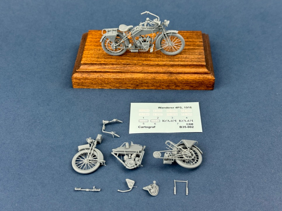 Copper State Models B35-002 1:35 Wanderer 4PS 1916 Heeresmdell Motorcycle (3D-Printed)
