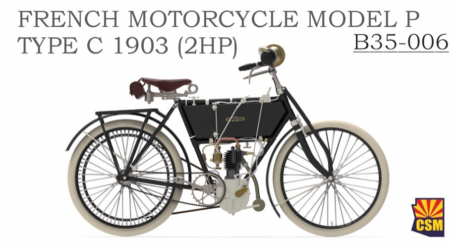 Copper State Models B35-006 1:35 French Motorcycle Model P – Type C 1903 (2hp)