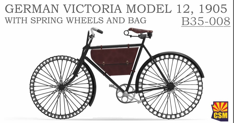 Copper State Models B35-008 1:35 German Victoria Model 12, 1905. With Spring wheels and bag