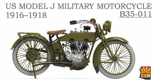 Copper State Models B35-011 1:35 US Model J Military Motorcycle 1916–1918