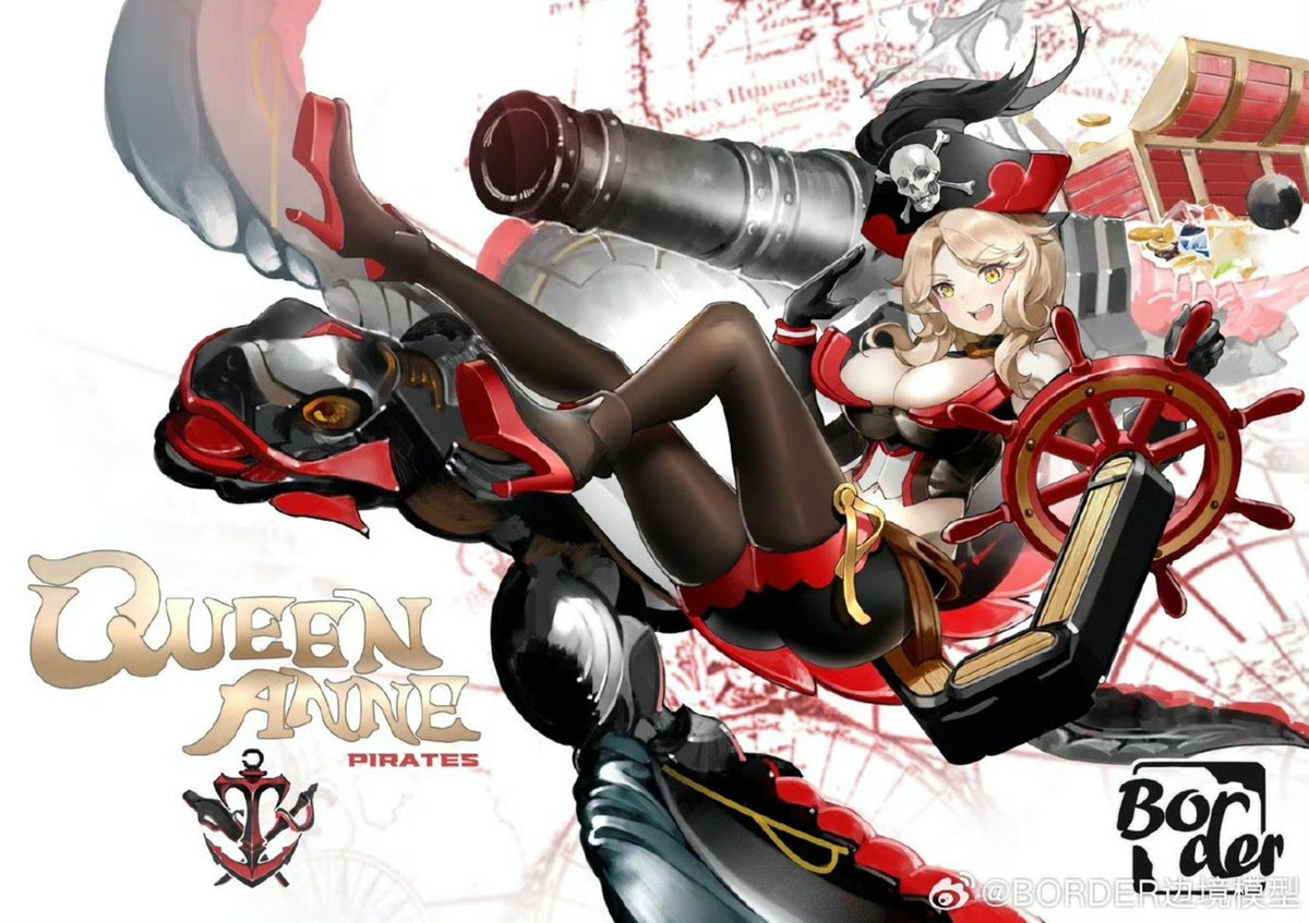 Border Model BA-003 1:12 Pirate Captain Queen Anne