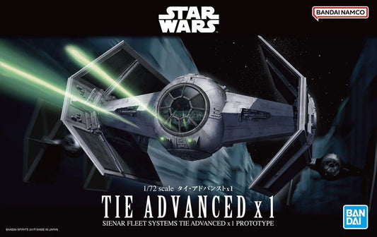 Bandai 01214 1:72 TIE Advanced x1 Sienar Fleet Systems TIE Advanced x1 Prototype