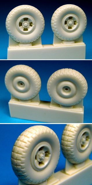 Barracuda Studios BCR32010 1:32 Supermarine Spitfire Z-Block 4-Slot Main Wheels
