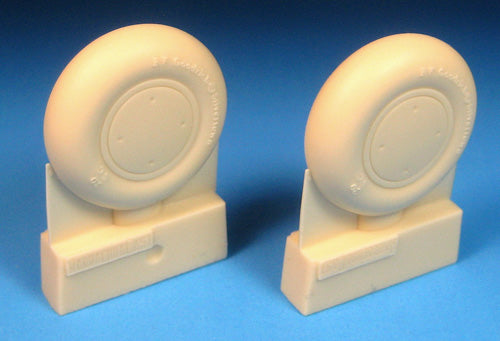 Barracuda Studios BCR32329 1:32 Curtiss P-40B Tomahawk Warhawk MK.IIA Main Wheels with Smooth Tyre