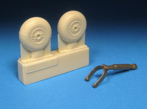 Barracuda Studios BCR32393 1:32 Messerschmitt Bf-109GK Tall Tailwheel Set
