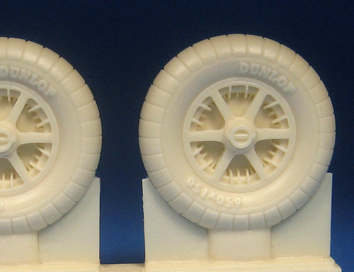 Barracuda Studios BCR32436 1:32 Messerschmitt Bf-109E/F Mainwheels with Ribbed Tires