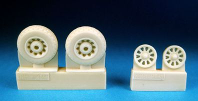 Barracuda Studios BCR48050 1:48 North-American P-51 Mustang Oval Tread Pattern Wheels