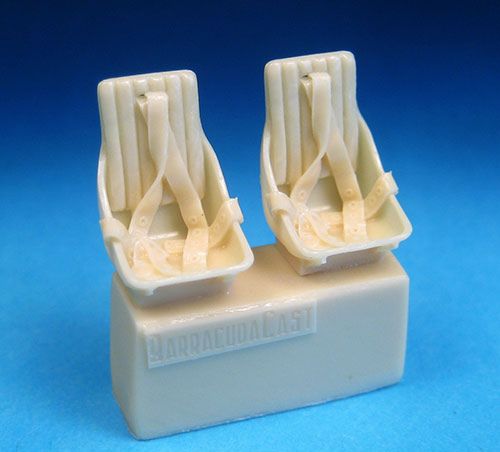 Barracuda Studios BCR48085 1:48 WWII Soviet Fighter Seats with Belts