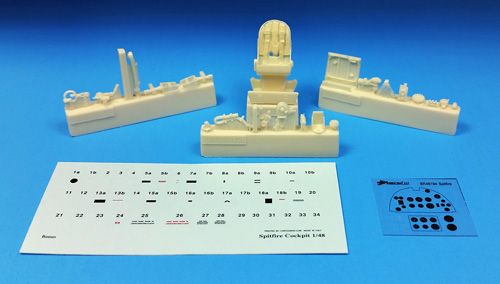 Barracuda Studios BCR48194 1:48 Supermarine Spitfire Mk.IX snapshot cockpit upgrade