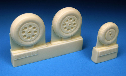 Barracuda Studios BCR48304 1:48 Gloster Meteor F.8 Main and Nose Wheel Set