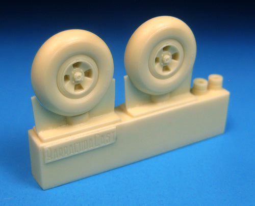Barracuda Studios BCR48317 1:48 Supermarine Spitfire 4-Slot Wheels Smooth Tyre