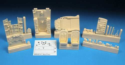 Barracuda Studios BCR48347 1:48 Hawker Sea Fury FB.11 Complete Cockpit Set