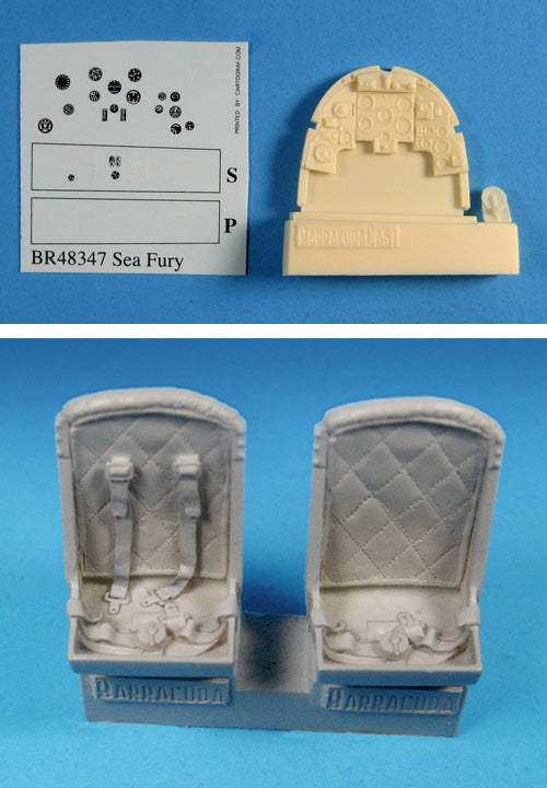 Barracuda Studios BCR48347 1:48 Hawker Sea Fury FB.11 Complete Cockpit Set
