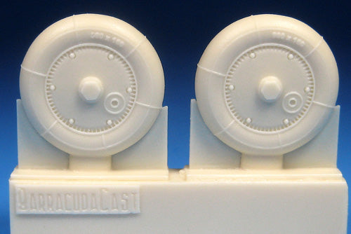Barracuda Studios BCR48387 1:48 Messerschmitt Bf 109G Wheels - Ribbed Hub, Ribbed Tire