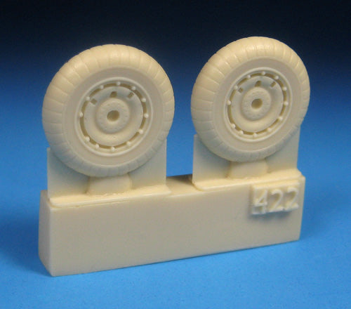 Barracuda Studios BCR48422 1:48 Focke-Wulf Fw 190A-6 through A-9, F, D Mainwheels w Ribbed Tire