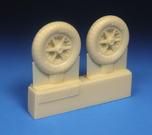 Barracuda Studios BCR48437 1:48 Messerschmitt Bf-109E/F Mainwheels with Ribbed Tires