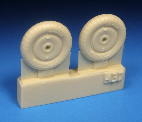 Barracuda Studios BCR48437 1:48 Messerschmitt Bf-109E/F Mainwheels with Ribbed Tires