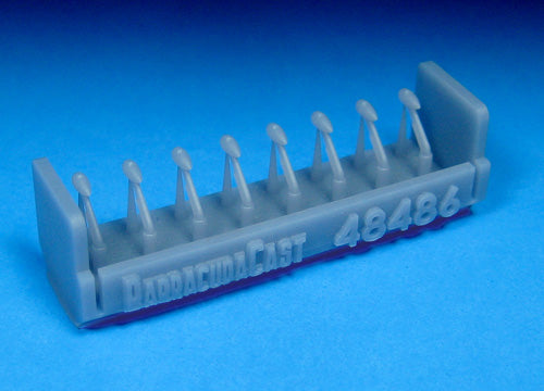 Barracuda Studios BCR48486 1:48 Bf 109F,G,K Aileron Mass Balances