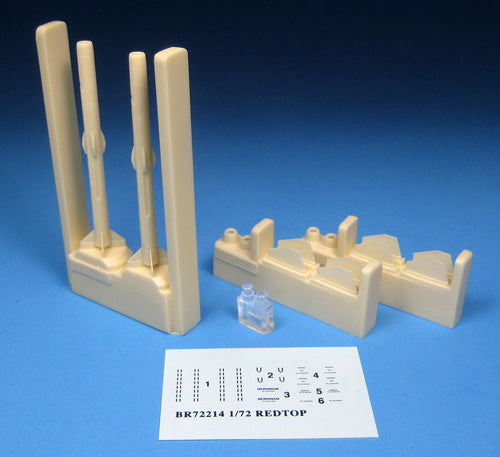 Barracuda Studios BCR72214 1:72 BAC/EE Lightning F.2A/F.6 Redtop Missiles