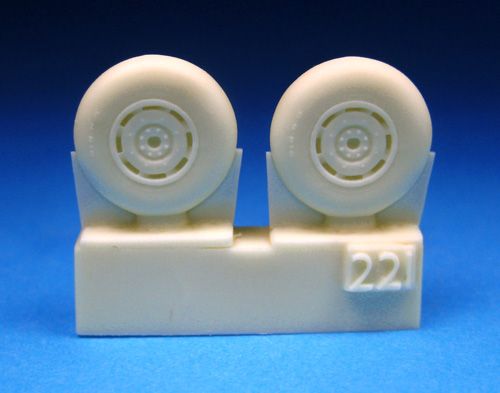 Barracuda Studios BCR72221 1:72 Hawker Tempest Mk.V Mainwheels - Smooth Tread