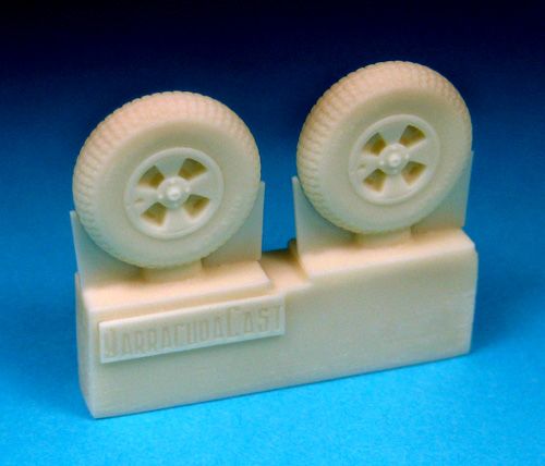 Barracuda Studios BCR72222 1:72 British 4-Slot 32' Wheels - Block Tread
