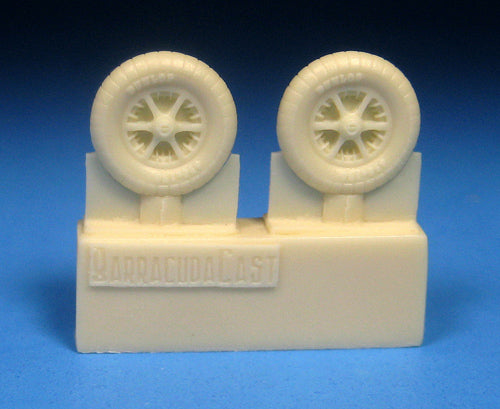 Barracuda Studios BCR72438 1:72 Messerschmitt Bf-109E/F Mainwheels with Ribbed Tires