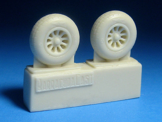 Barracuda Studios BCR72498 1:72 North-American P-51 Mustang Block Tread Wheels