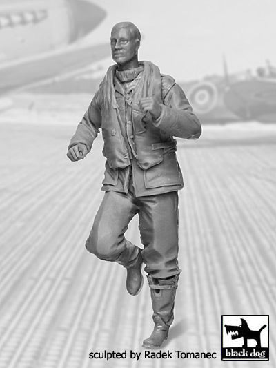 Blackdog F32044 1:32 RAF Fighter Pilot 1940-1945 scrambling N°4